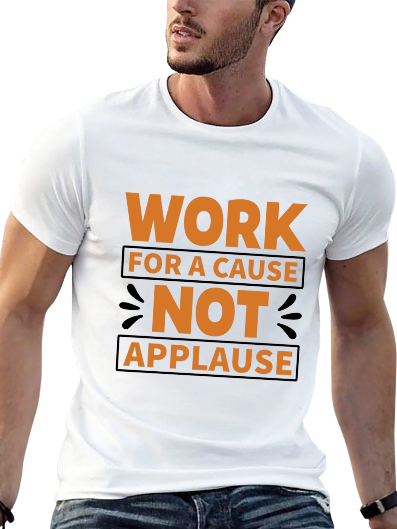 Work For A Cause Black T-Shirt