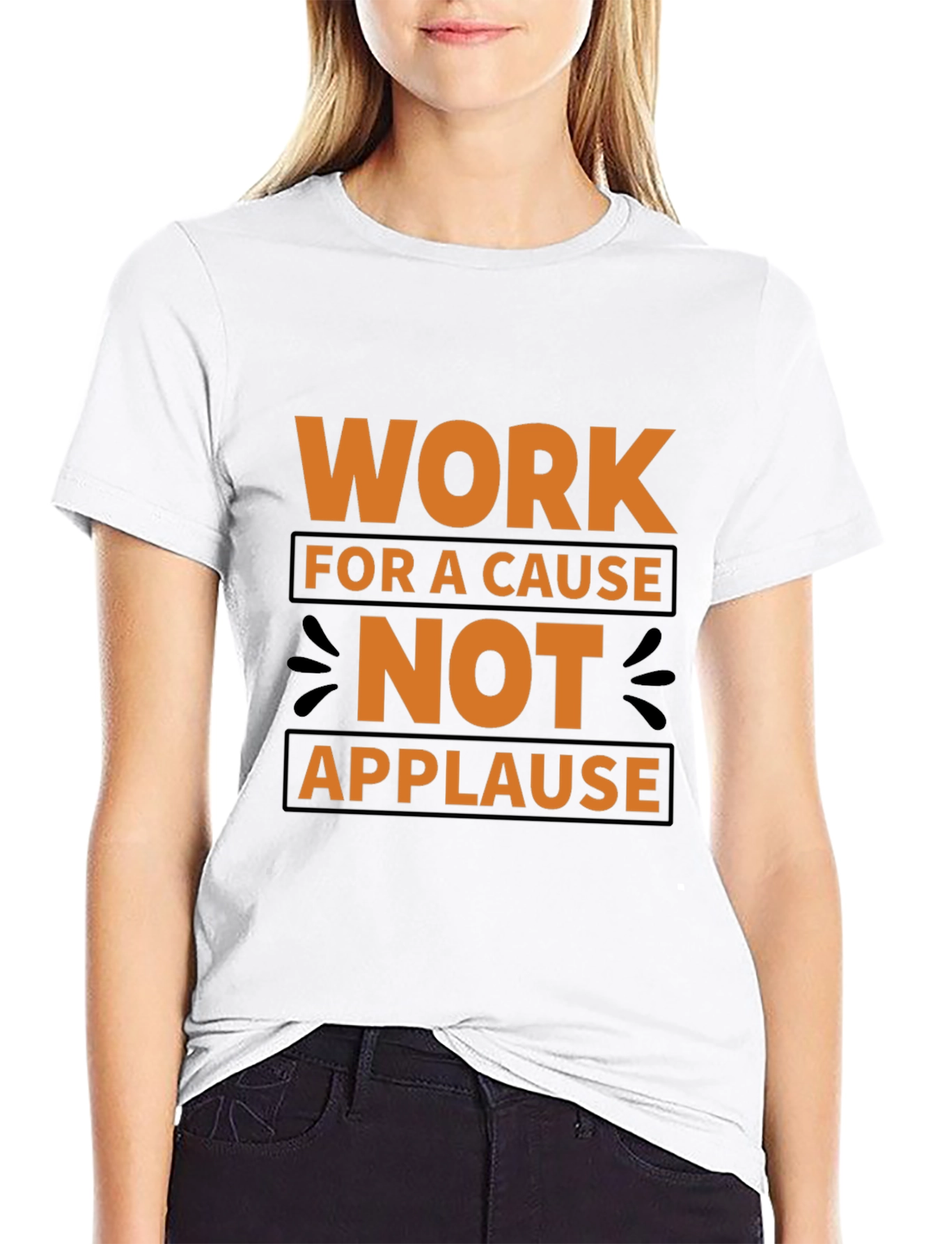 Work For A Cause Black T-Shirt