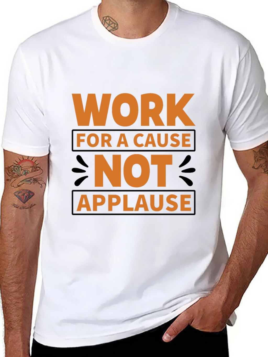 Work For A Cause Black T-Shirt