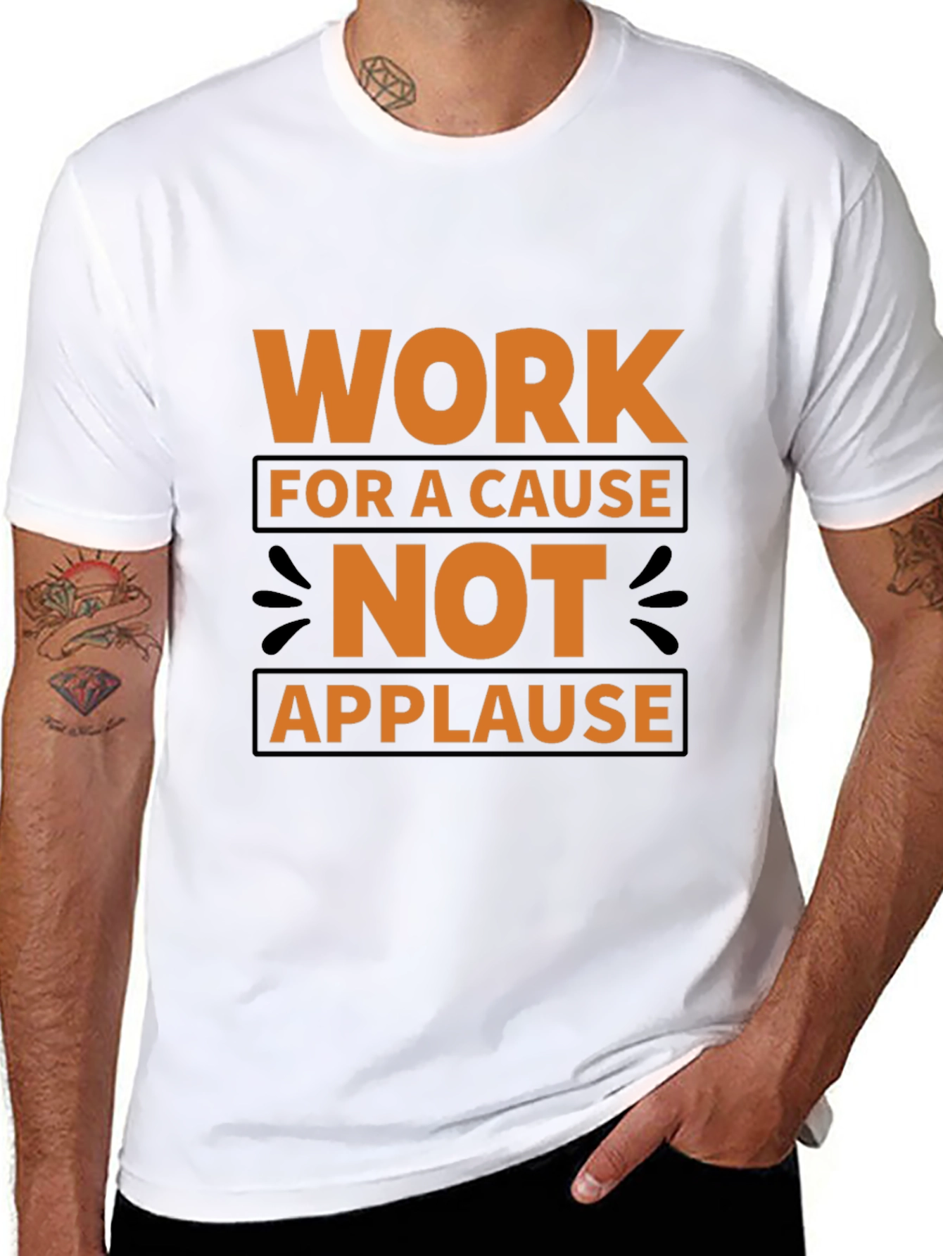 Work For A Cause Black T-Shirt