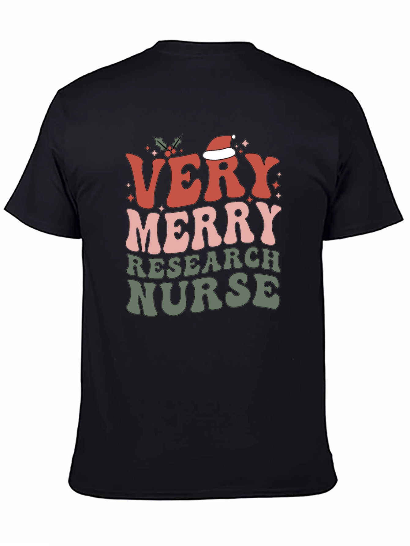 Very Merry Research Nurse Christmas T-Shirt