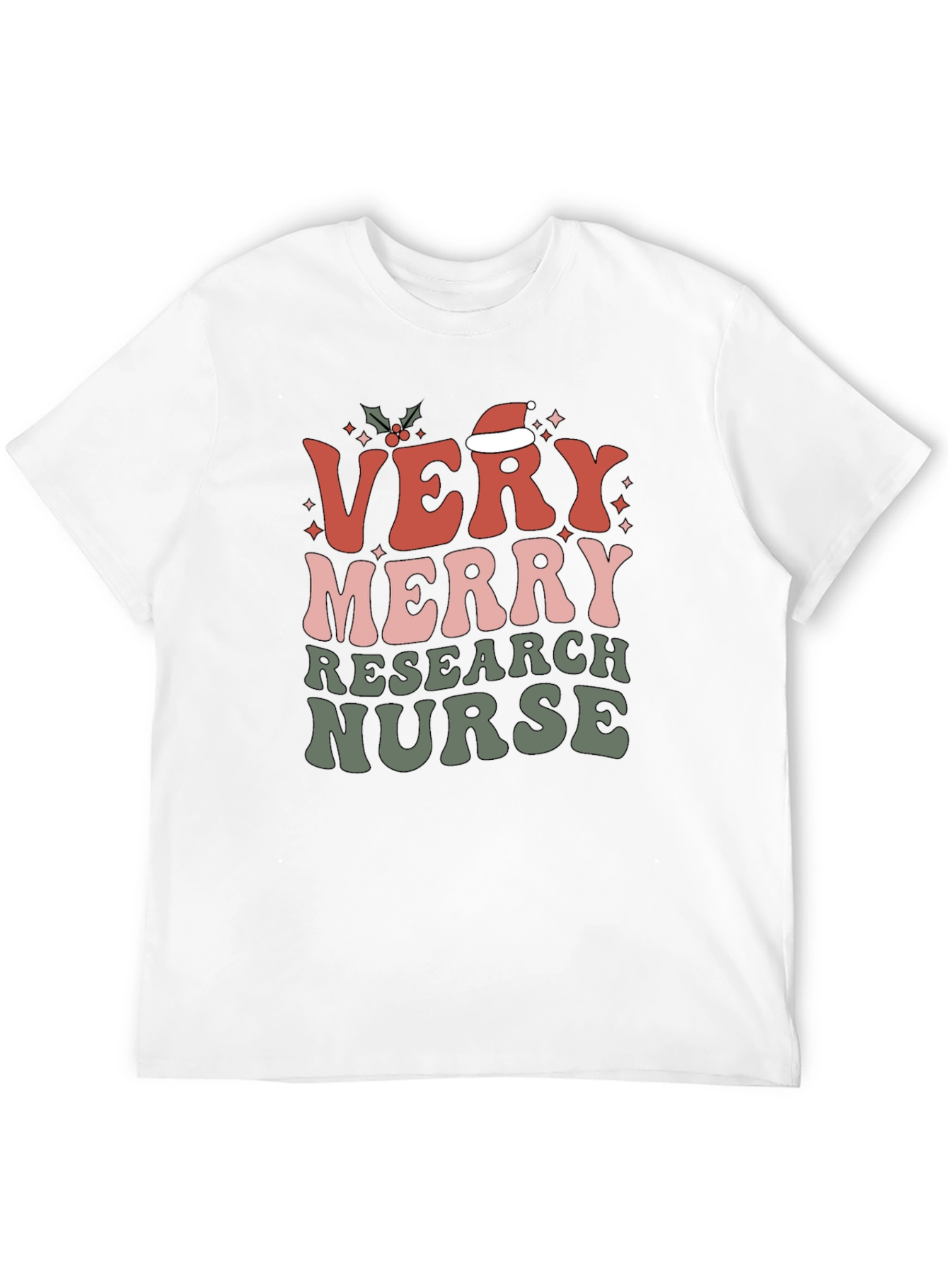 Very Merry Research Nurse Christmas T-Shirt