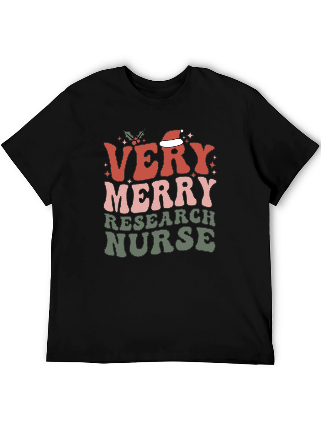 Very Merry Research Nurse Christmas T-Shirt