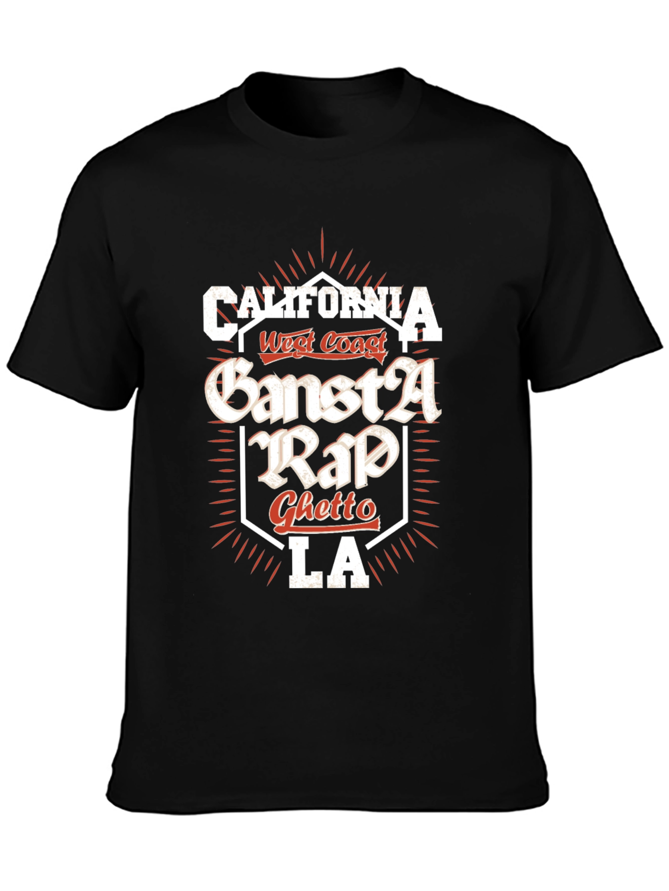 California Gangsta Rap Graphic Tee