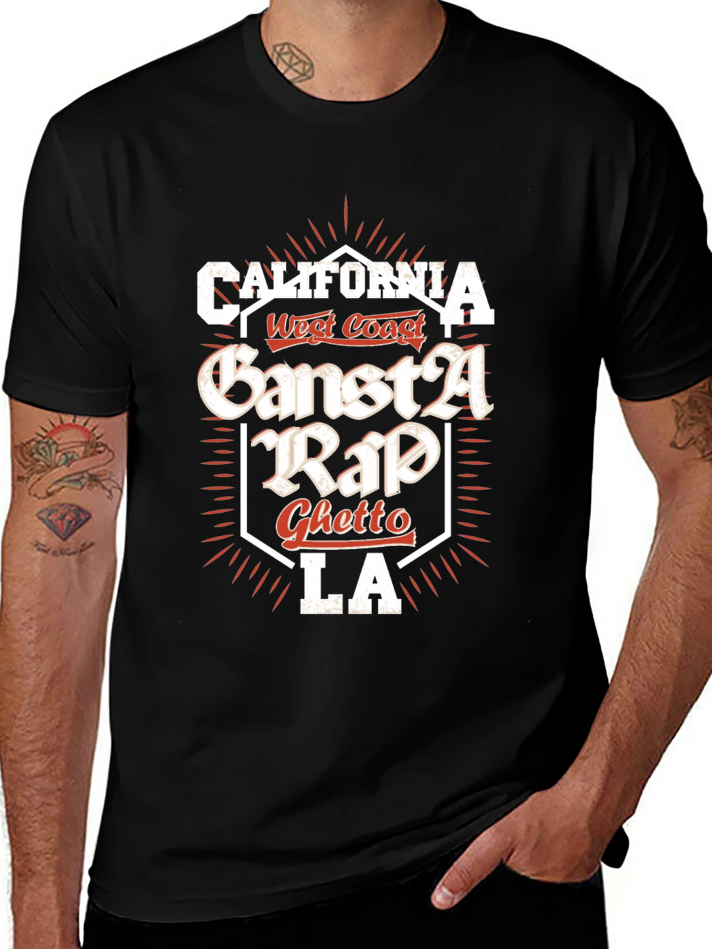 California Gangsta Rap Graphic Tee