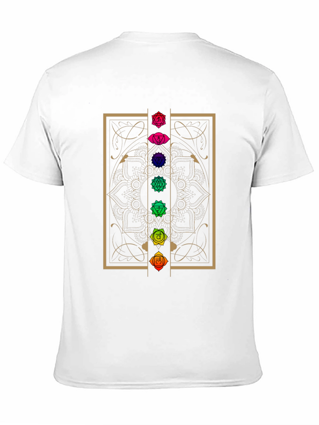 Chakra Mandala Graphic T-Shirt - Black