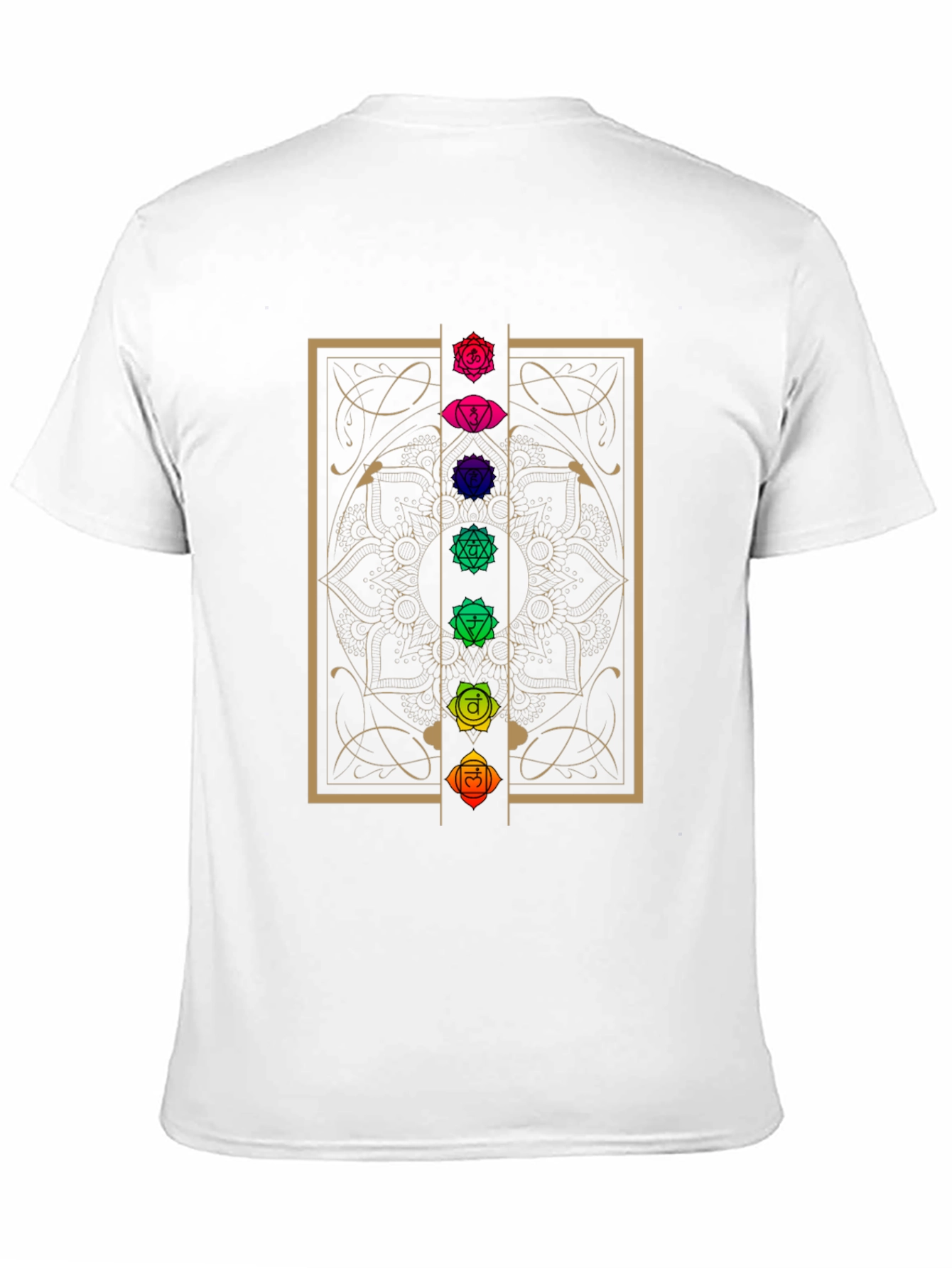 Chakra Mandala Graphic T-Shirt - Black