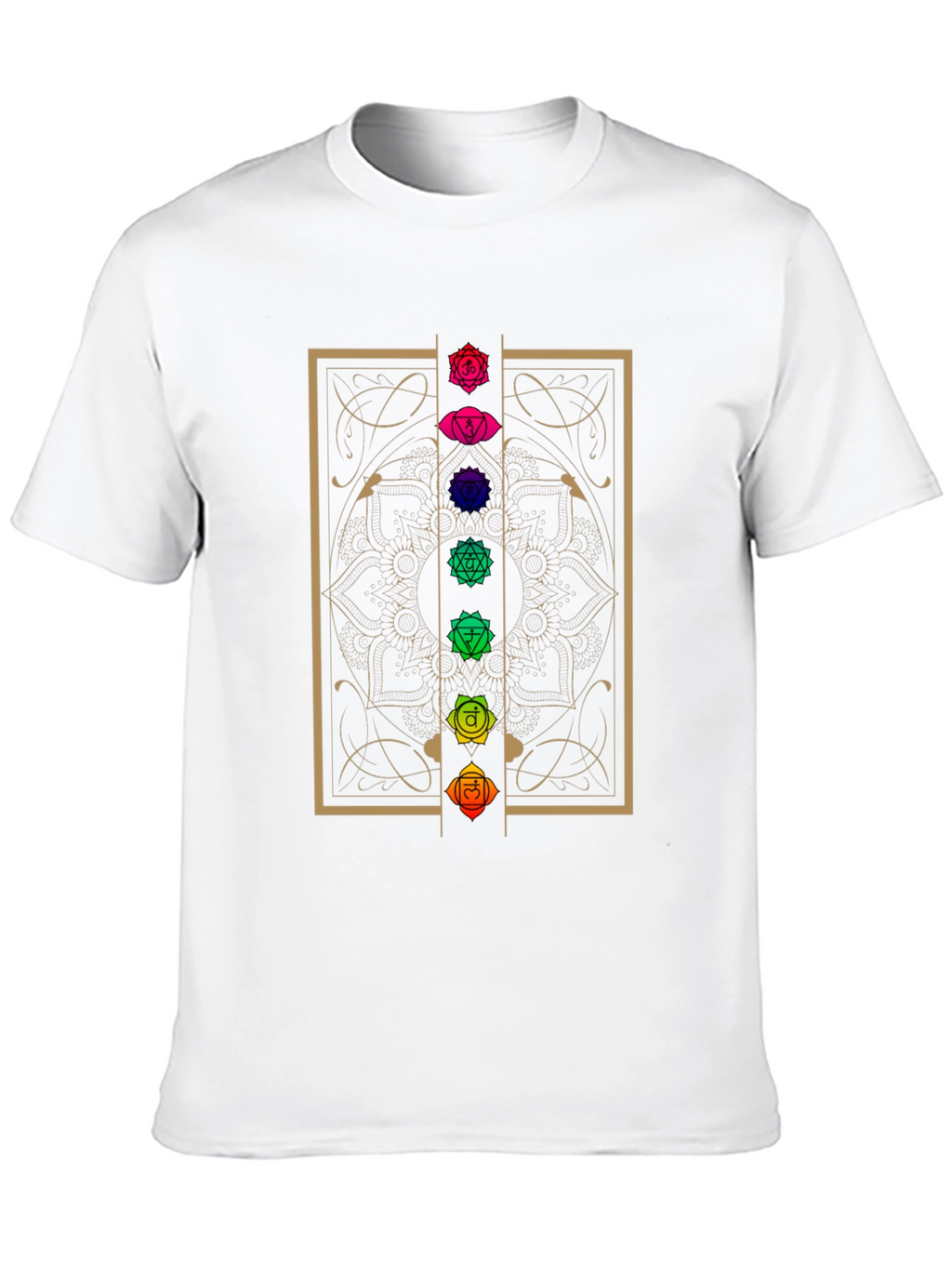 Chakra Mandala Graphic T-Shirt - Black