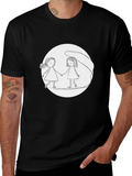 Girls Holding Hands T-Shirt - Black