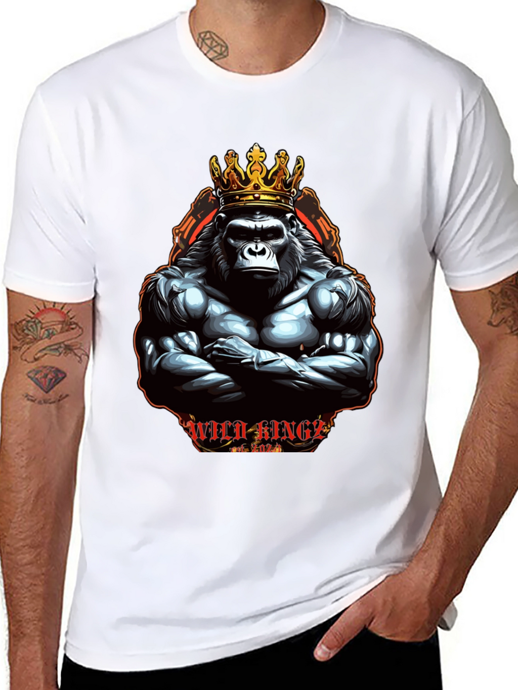Wild Kings Gorilla Graphic Tee - Black