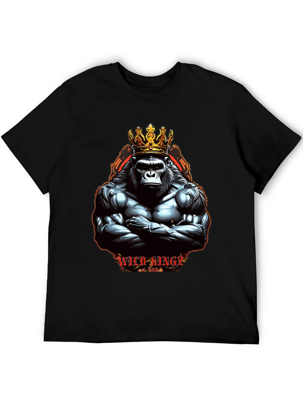 Wild Kings Gorilla Graphic Tee - Black