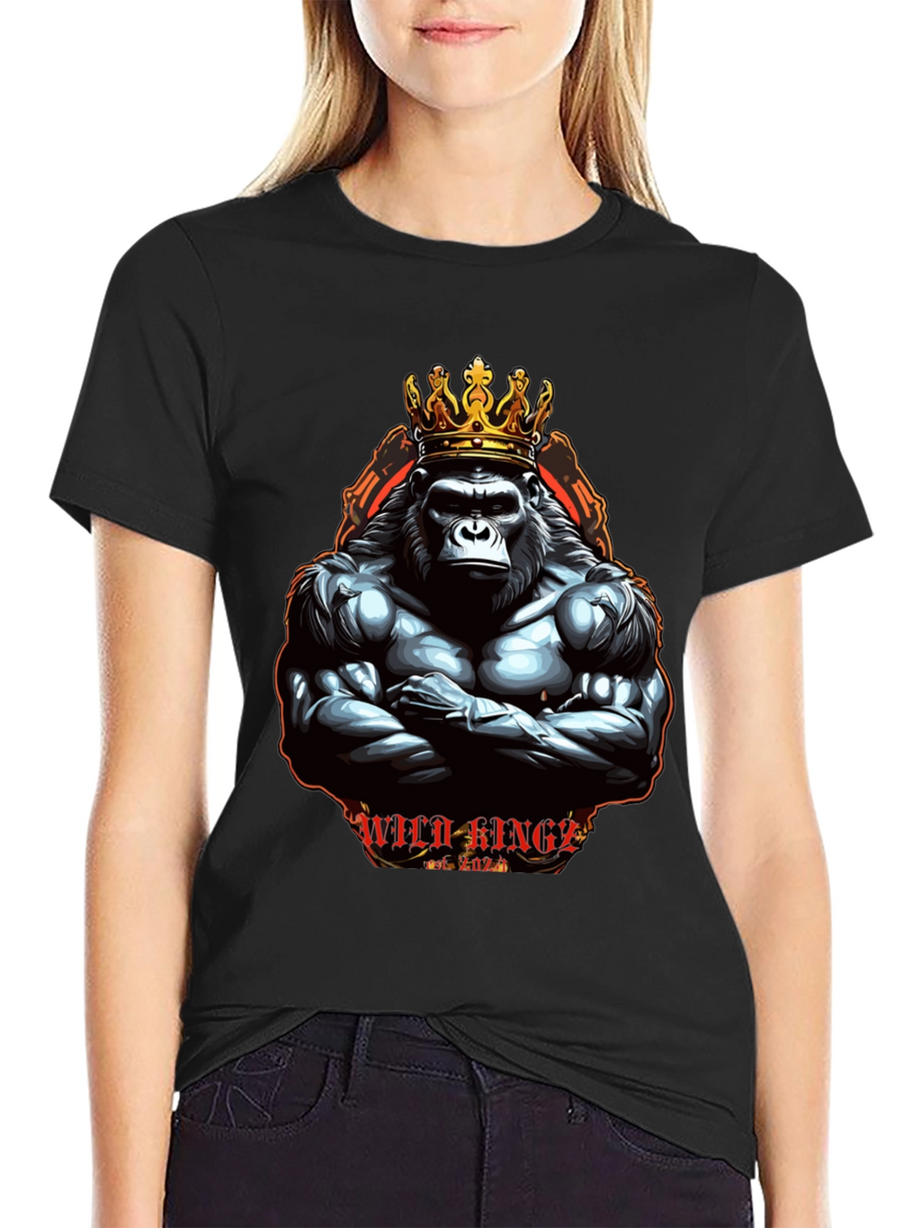 Wild Kings Gorilla Graphic Tee - Black