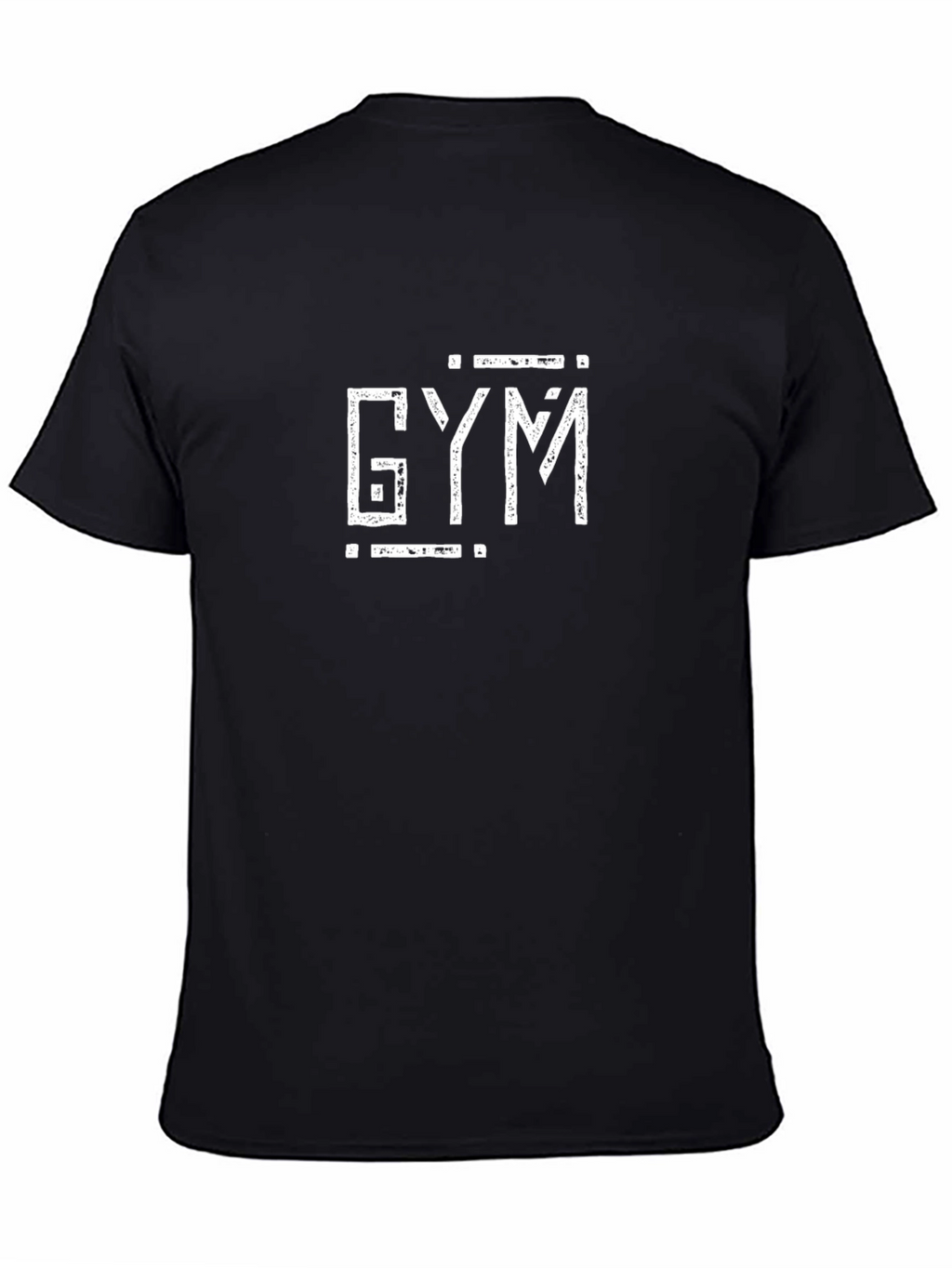 GYM Graphic Print Mens T-Shirt - Black