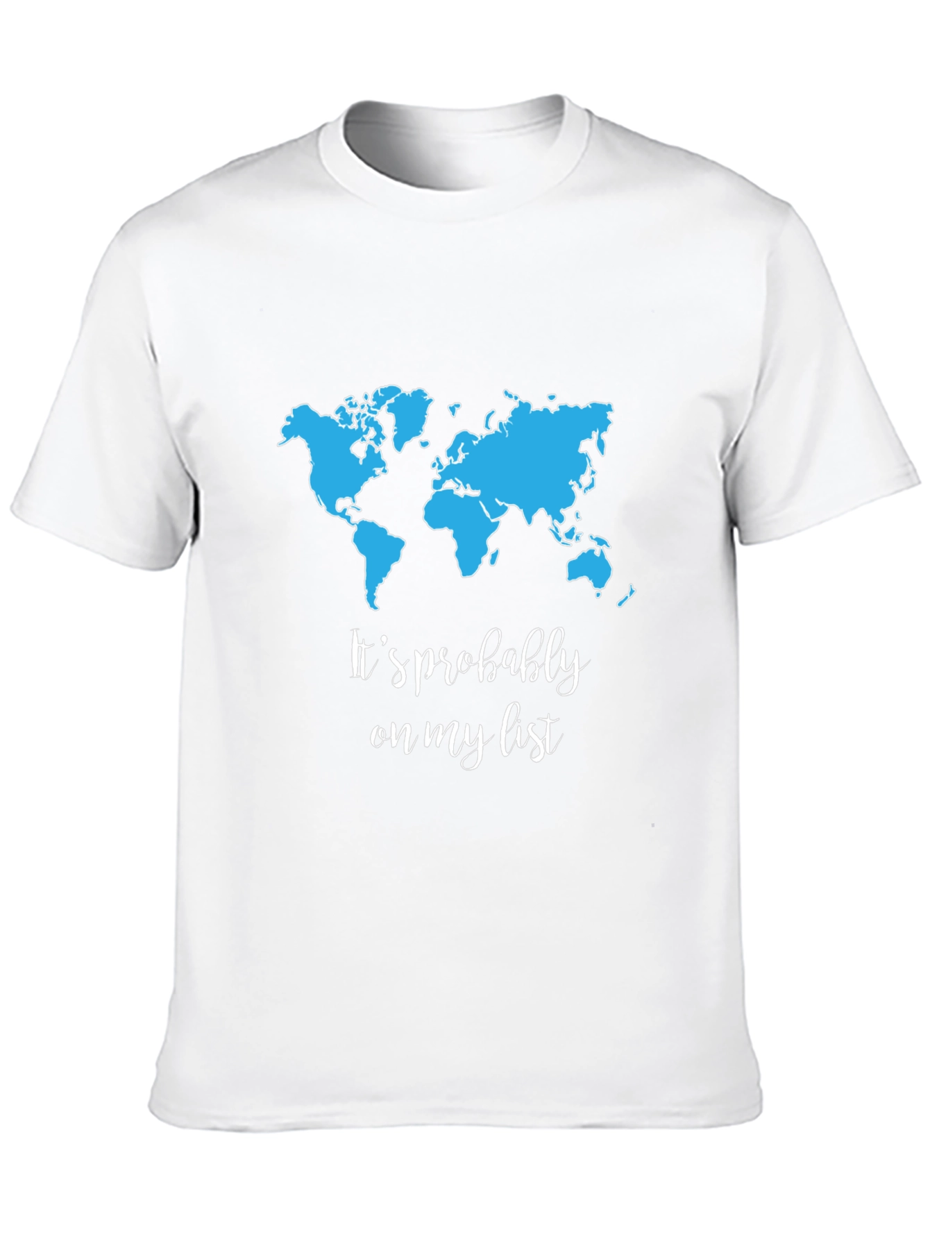 Travel Wishlist T-Shirt - World Map Tee for Adventurers