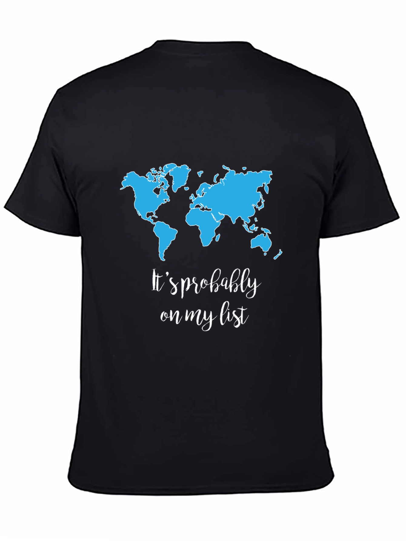 Travel Wishlist T-Shirt - World Map Tee for Adventurers