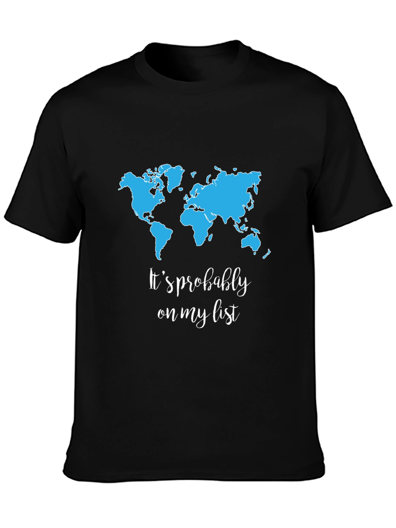 Travel Wishlist T-Shirt - World Map Tee for Adventurers