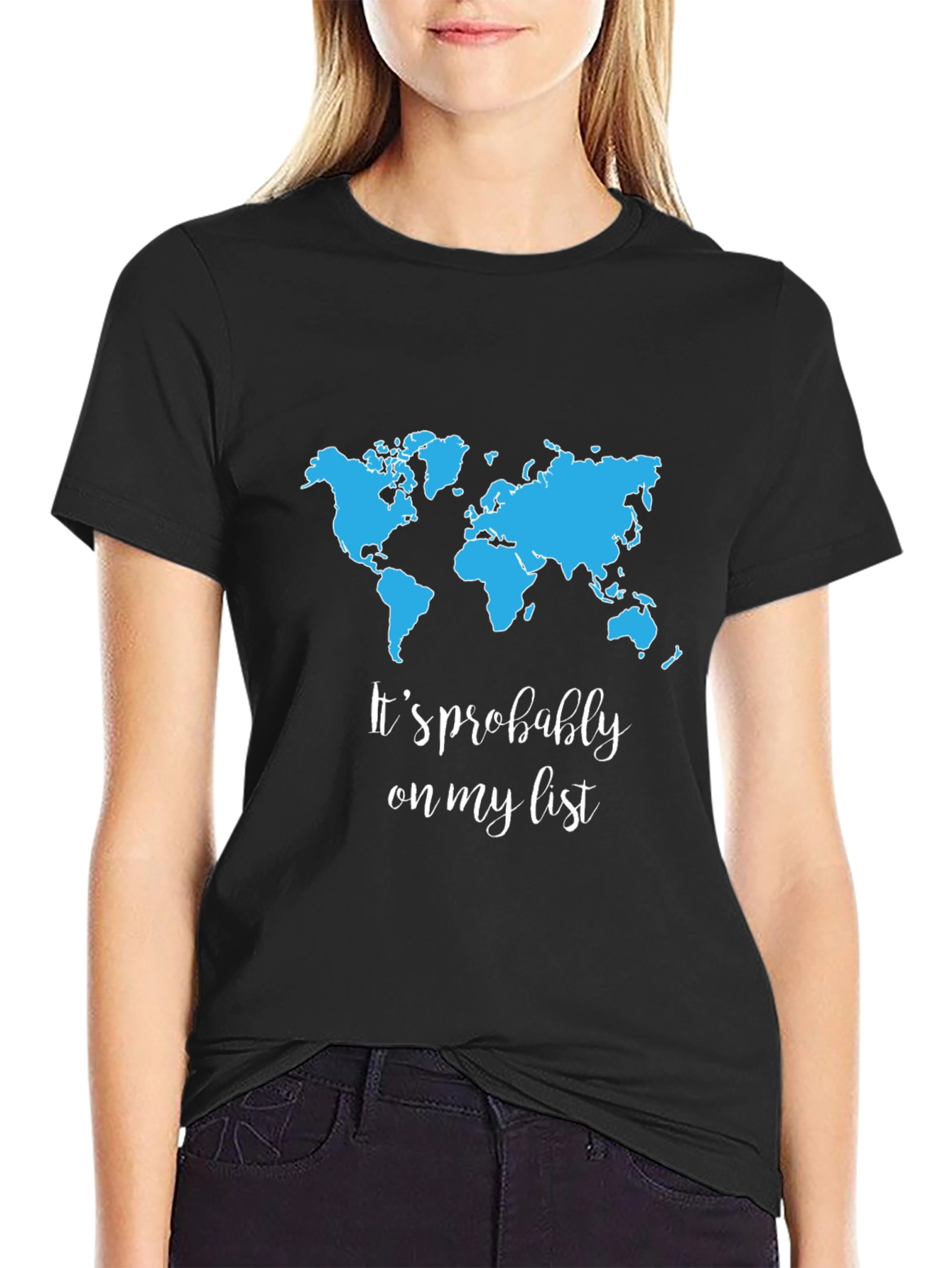 Travel Wishlist T-Shirt - World Map Tee for Adventurers