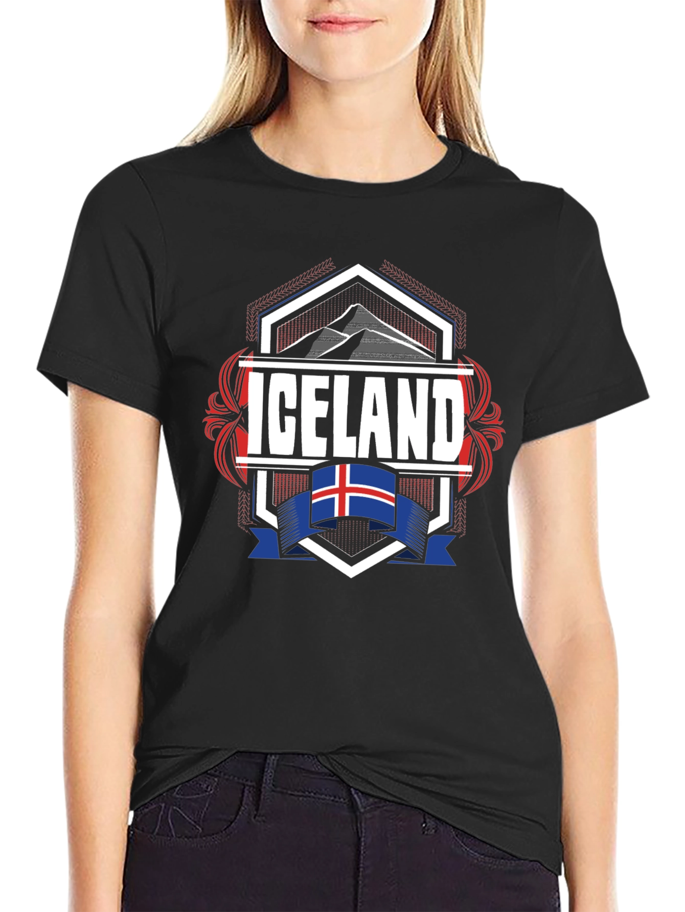 Iceland Flag Souvenir T-Shirt