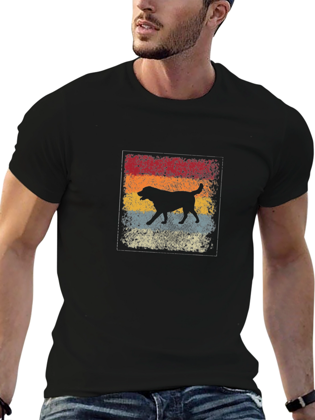 Retro Dog Silhouette T-Shirt