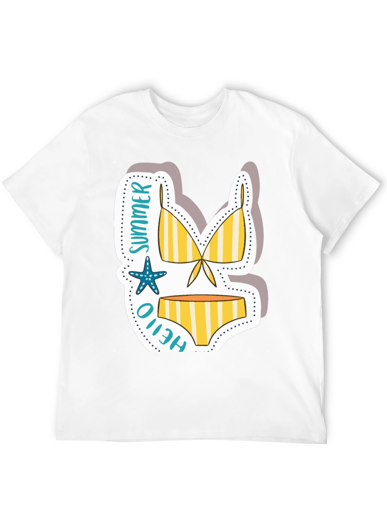 Summer Hello Bikini T-Shirt - Vacation Vibes