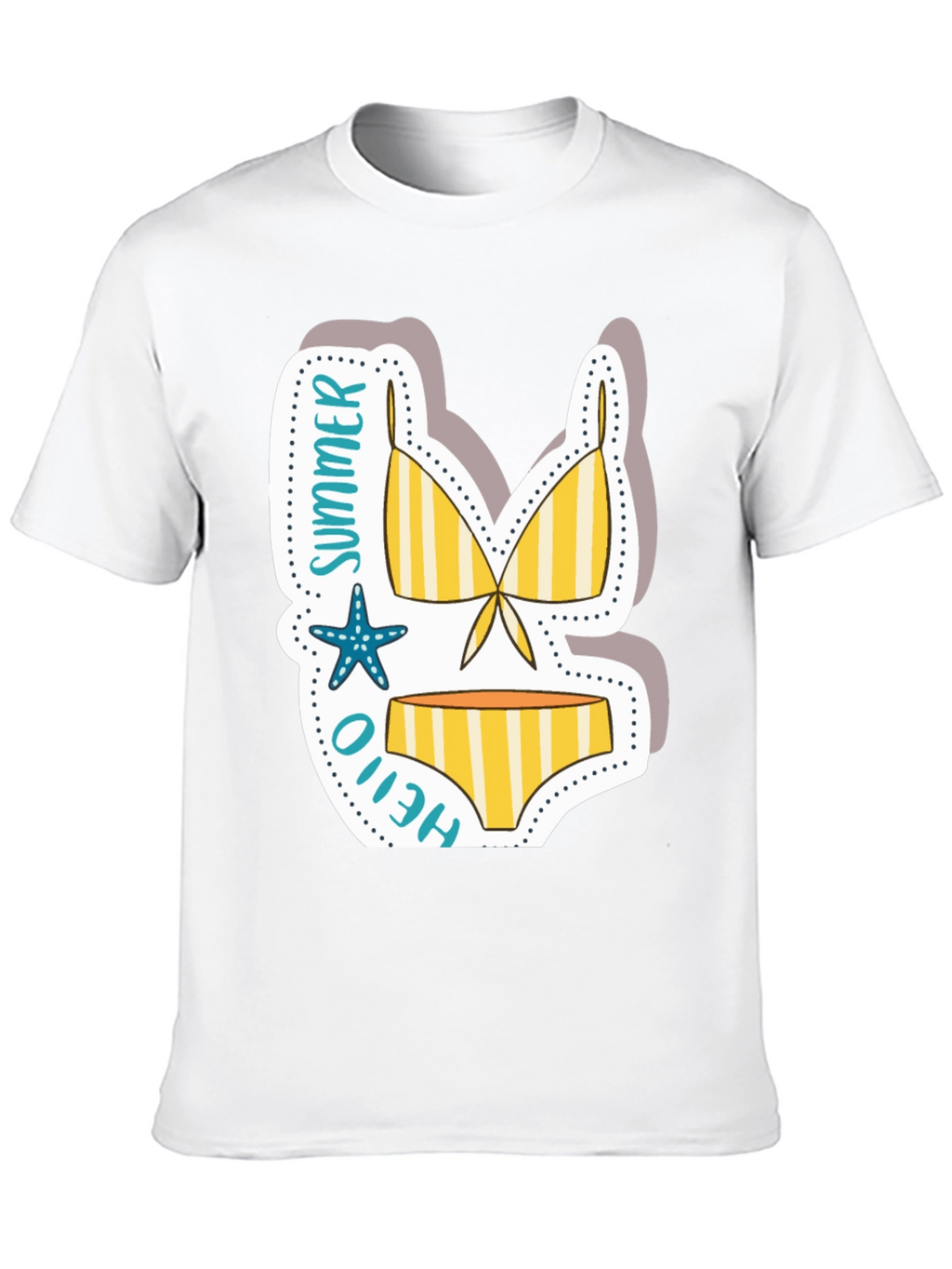 Summer Hello Bikini T-Shirt - Vacation Vibes