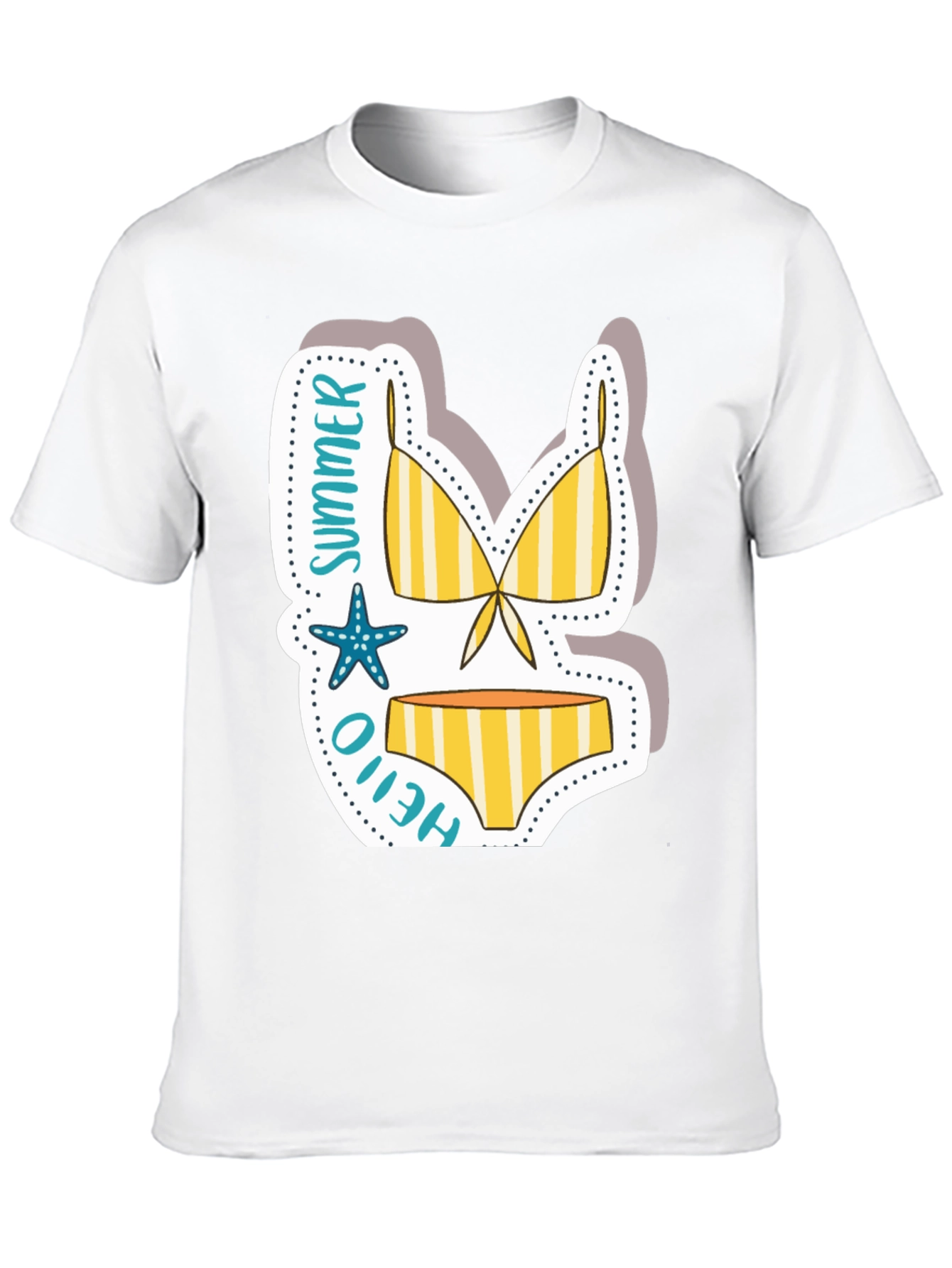 Summer Hello Bikini T-Shirt - Vacation Vibes