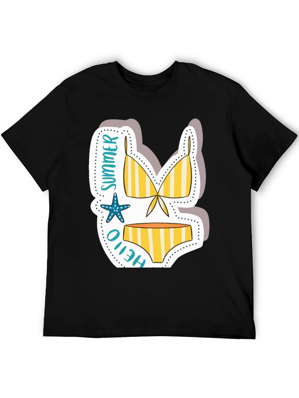 Summer Hello Bikini T-Shirt - Vacation Vibes