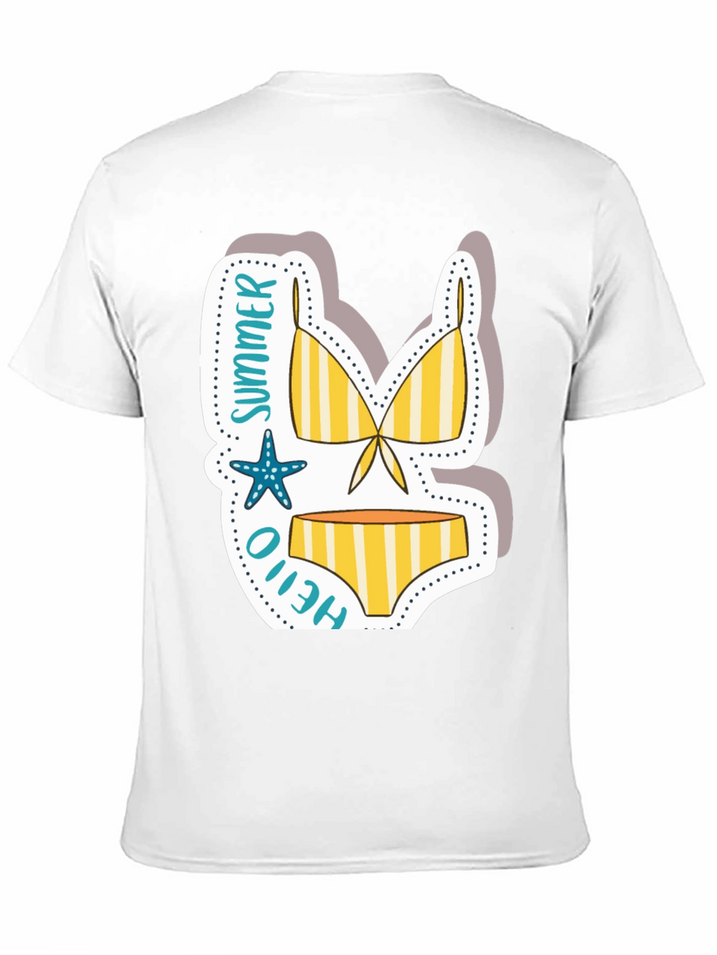 Summer Hello Bikini T-Shirt - Vacation Vibes