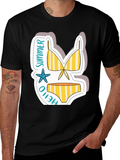 Summer Hello Bikini T-Shirt - Vacation Vibes