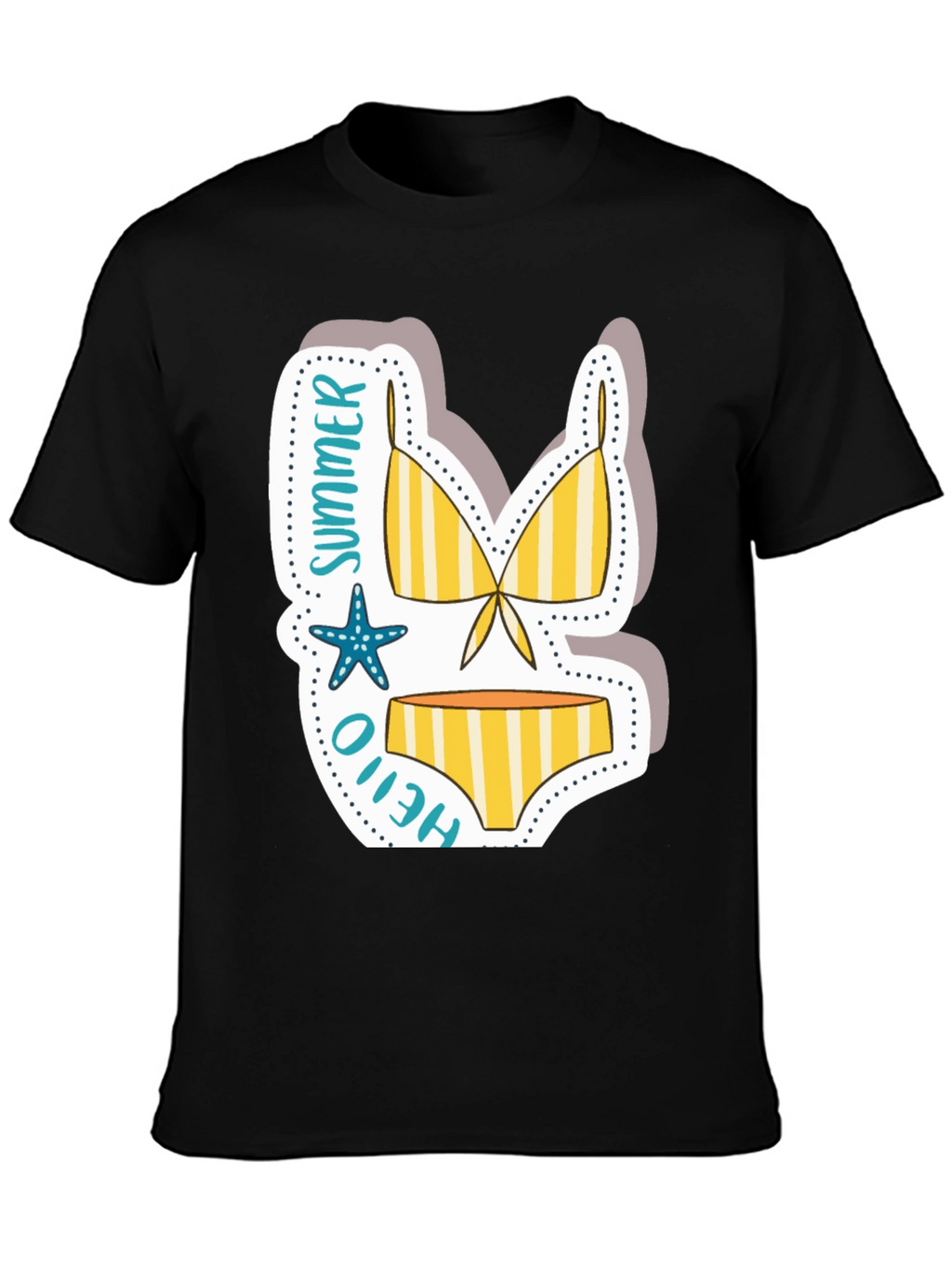 Summer Hello Bikini T-Shirt - Vacation Vibes
