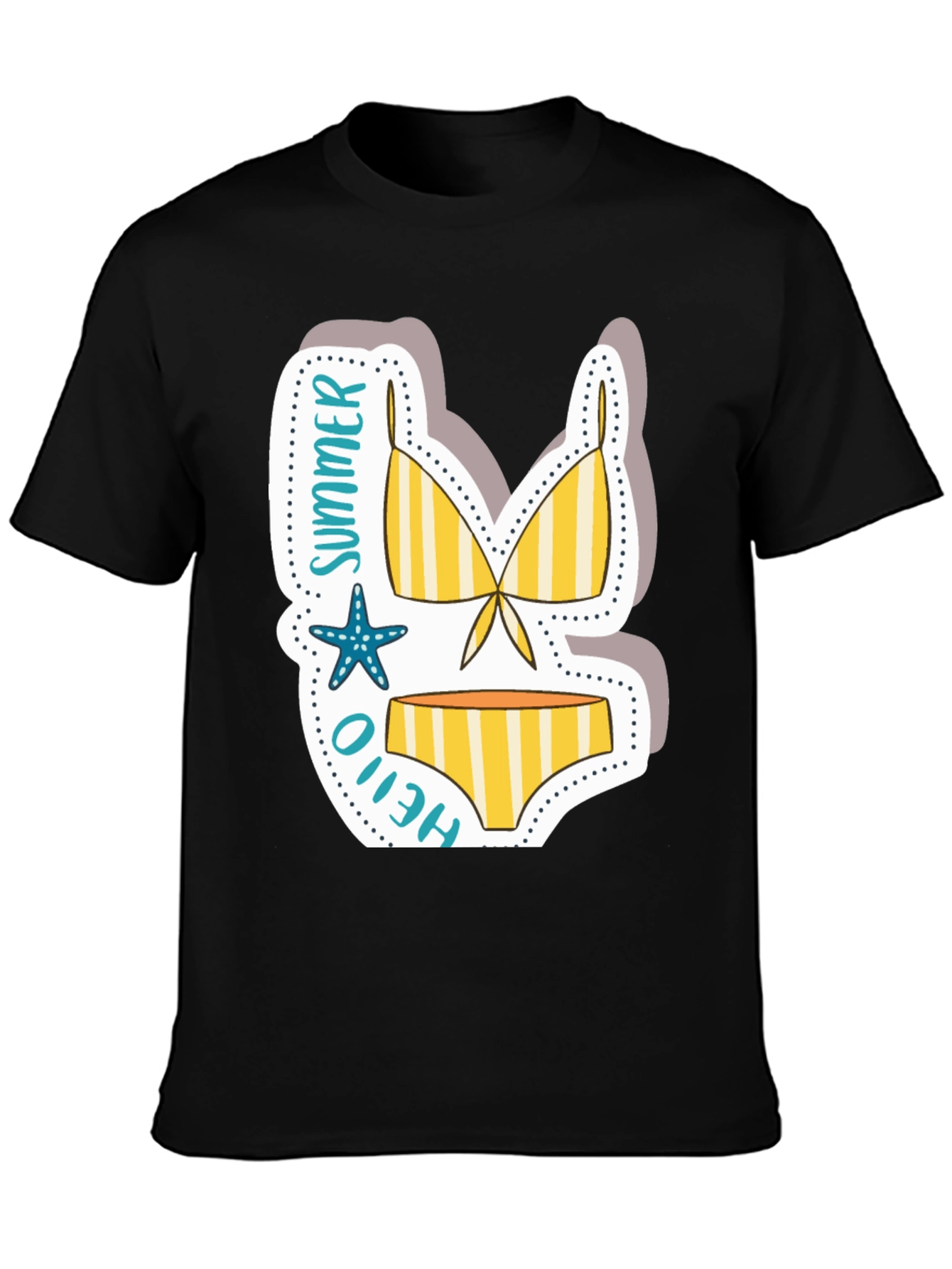 Summer Hello Bikini T-Shirt - Vacation Vibes
