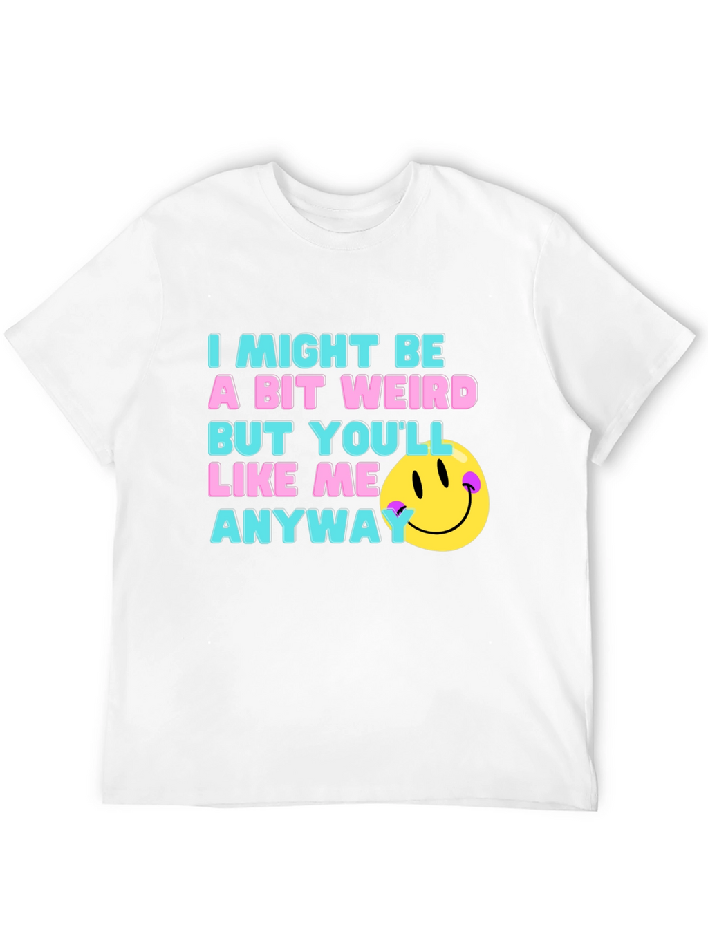 Funny Weird Smiley Face T-Shirt