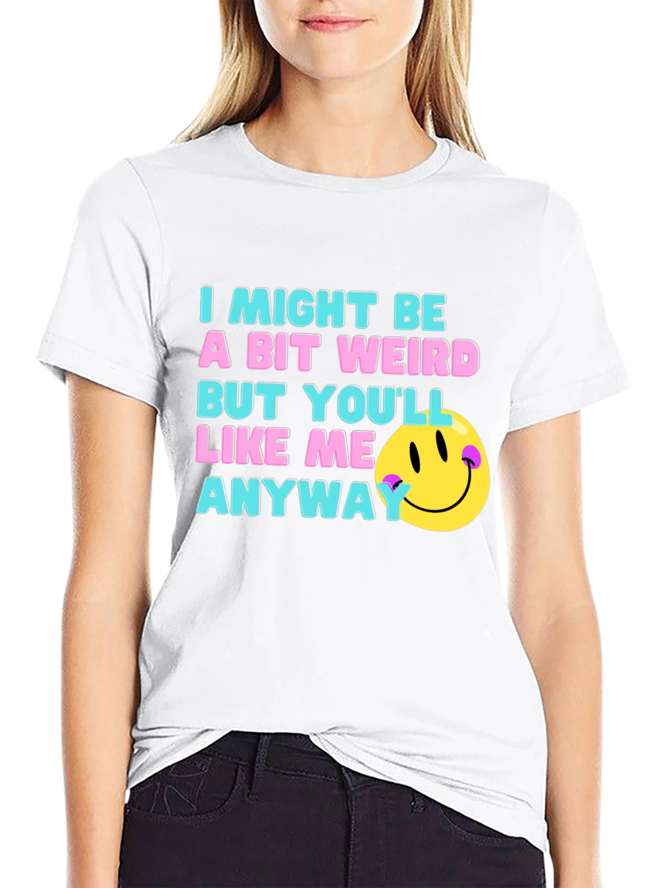 Funny Weird Smiley Face T-Shirt