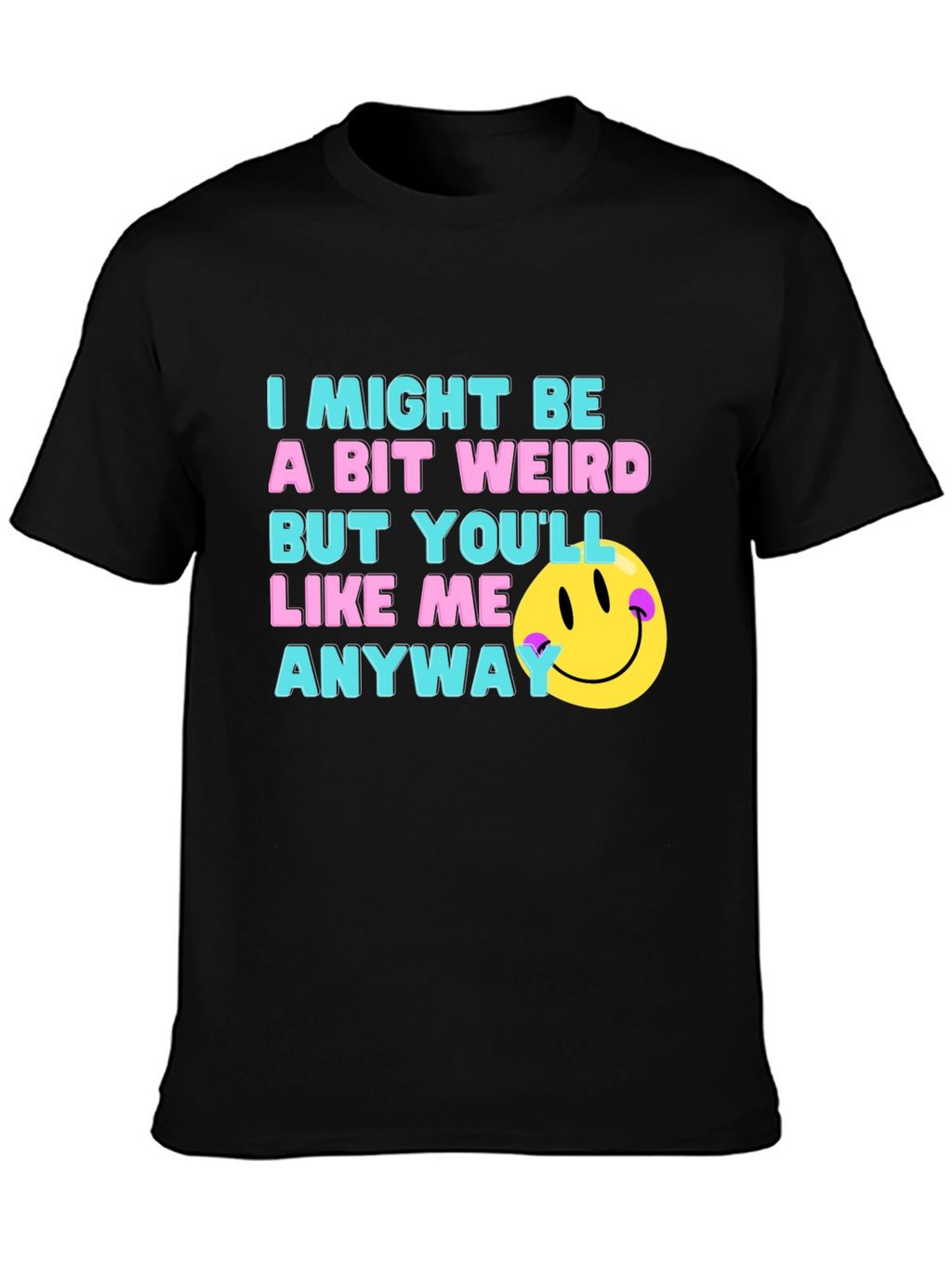 Funny Weird Smiley Face T-Shirt