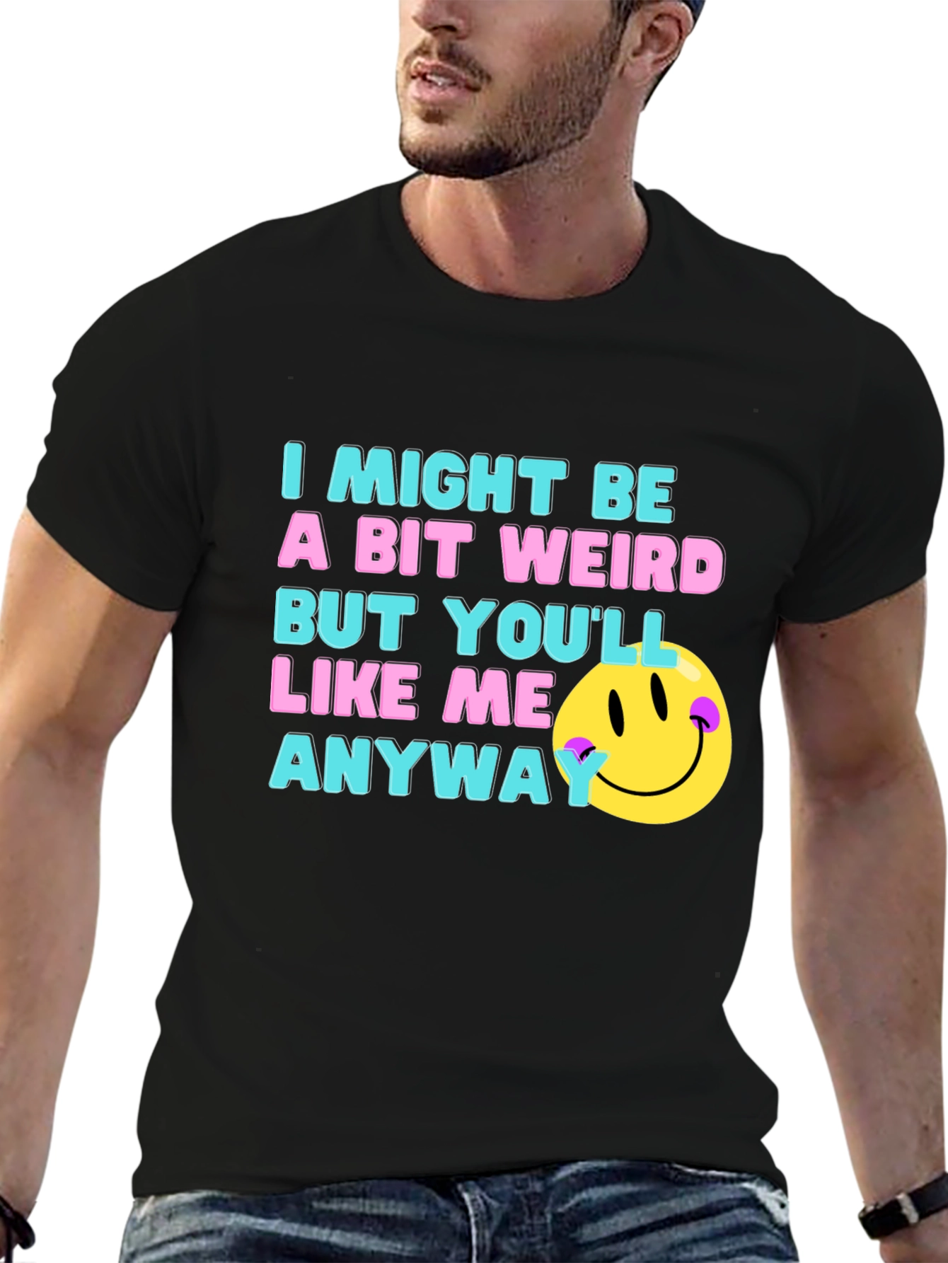 Funny Weird Smiley Face T-Shirt