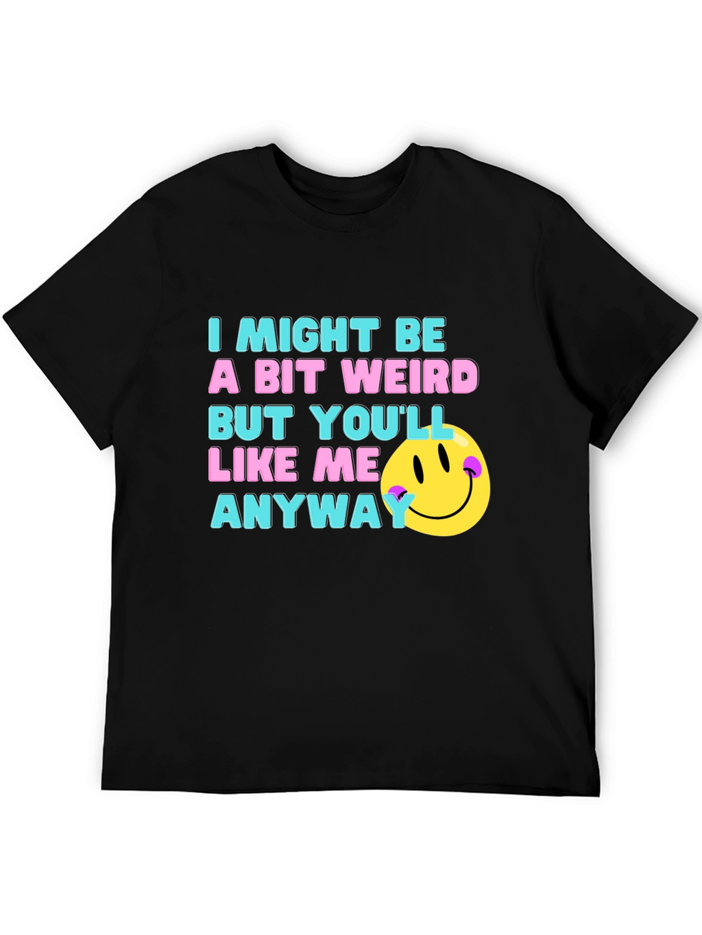 Funny Weird Smiley Face T-Shirt