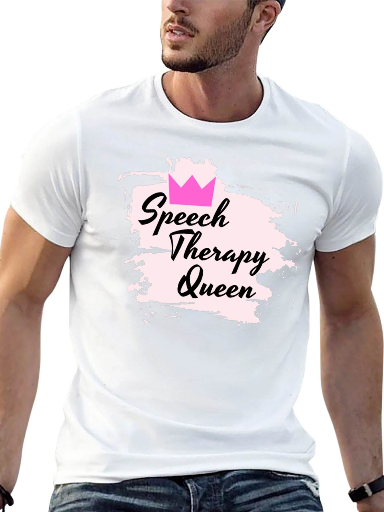 Speech Therapy Queen Black T-Shirt