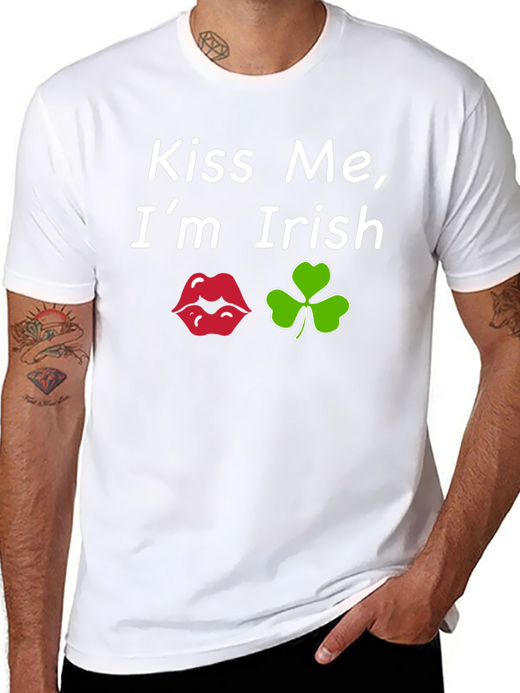 Kiss Me Im Irish Black T-Shirt