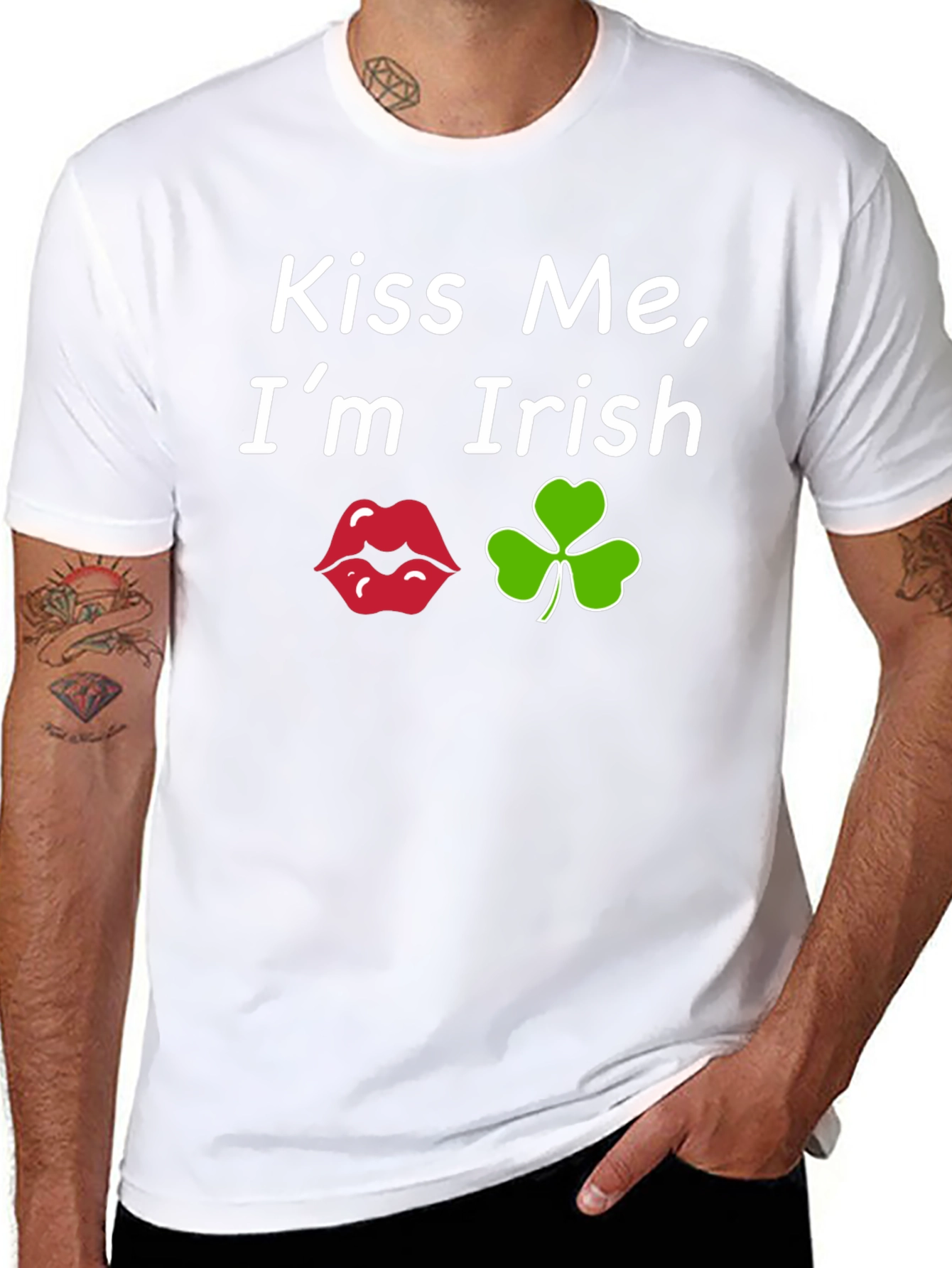 Kiss Me Im Irish Black T-Shirt