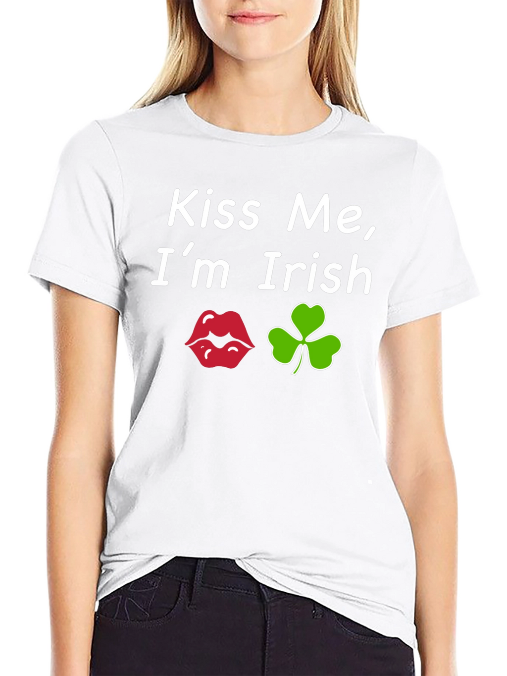 Kiss Me Im Irish Black T-Shirt
