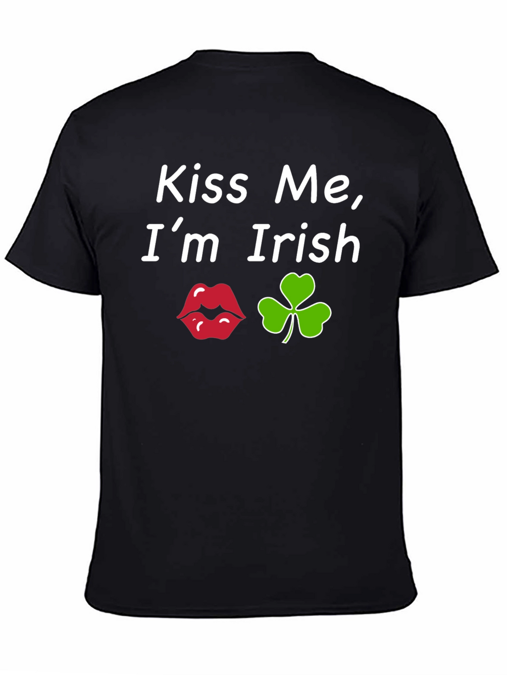 Kiss Me Im Irish Black T-Shirt