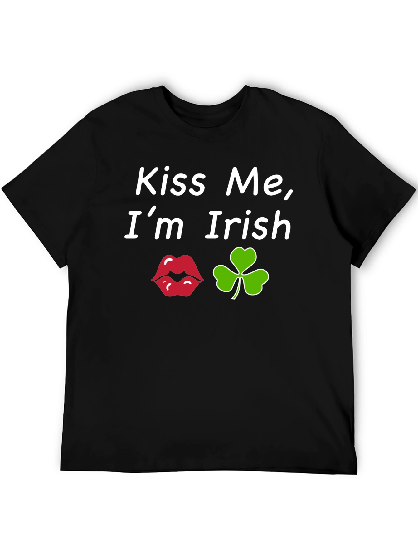 Kiss Me Im Irish Black T-Shirt