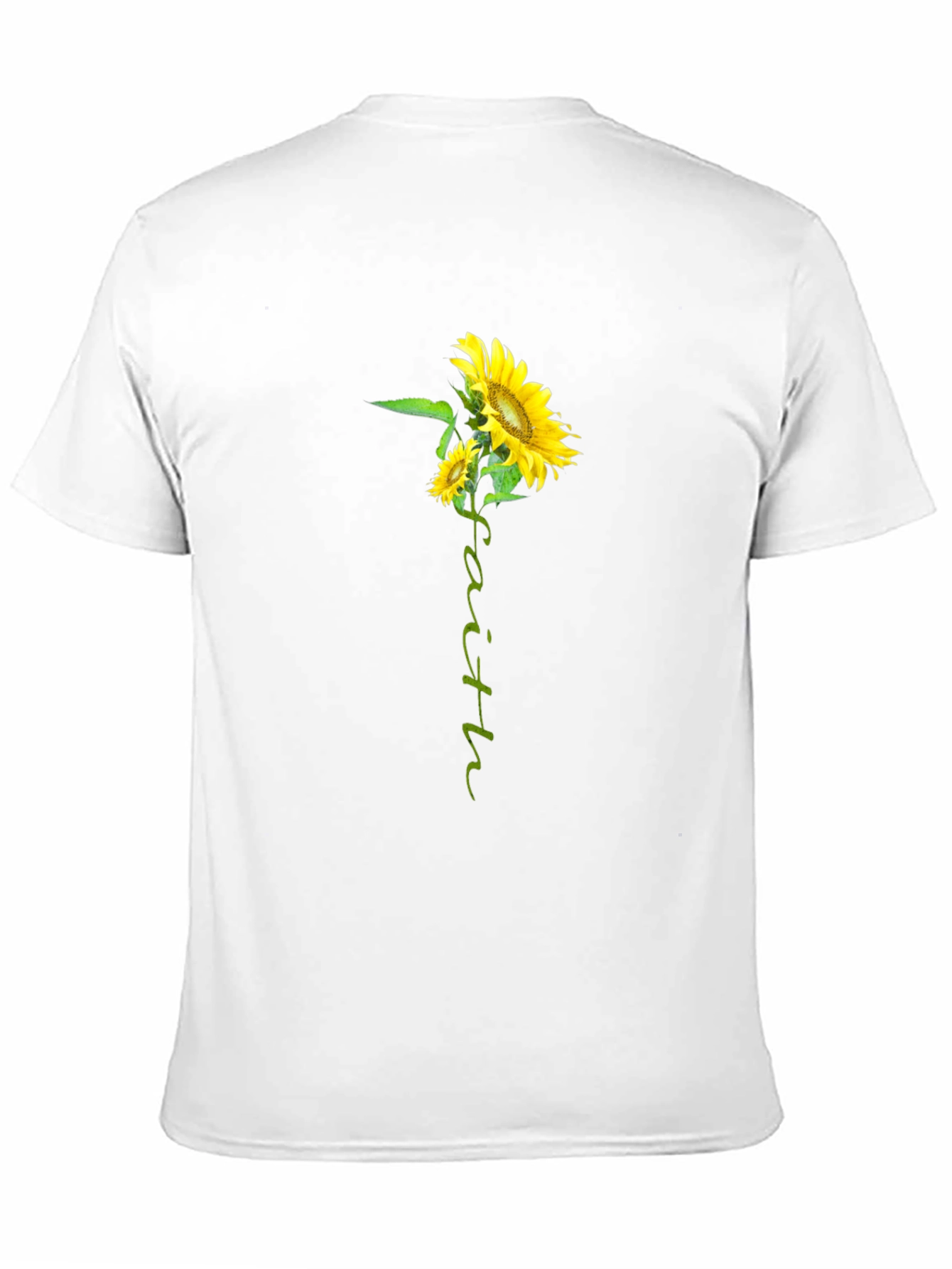 Faith Sunflower Graphic Tee - Black Unisex T-Shirt