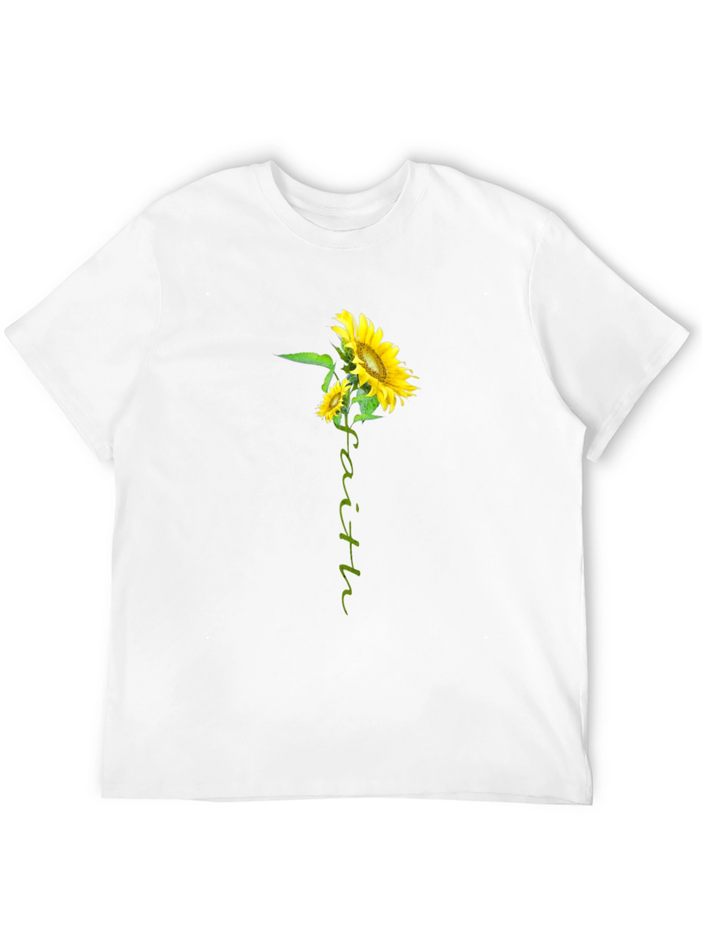 Faith Sunflower Graphic Tee - Black Unisex T-Shirt