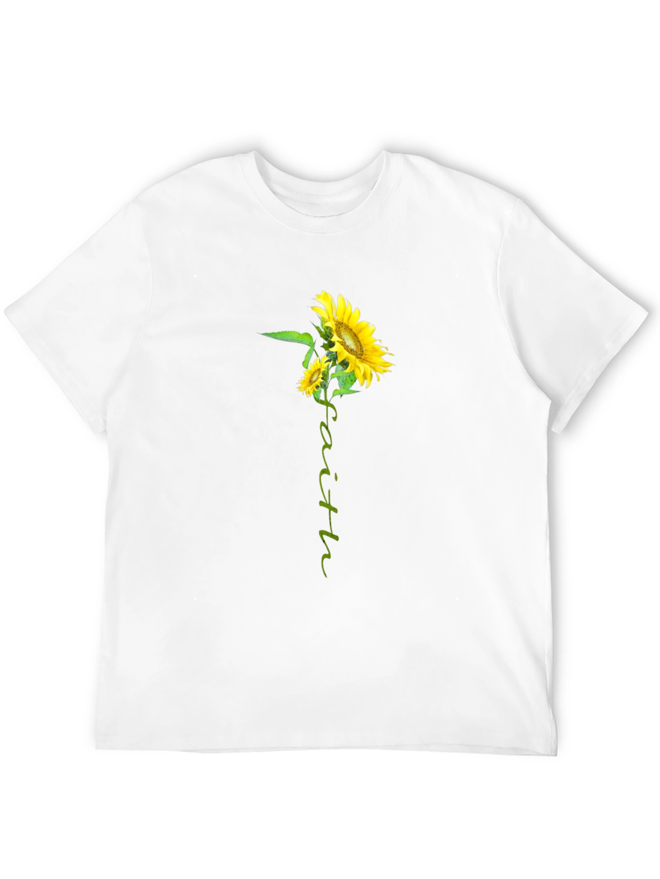 Faith Sunflower Graphic Tee - Black Unisex T-Shirt