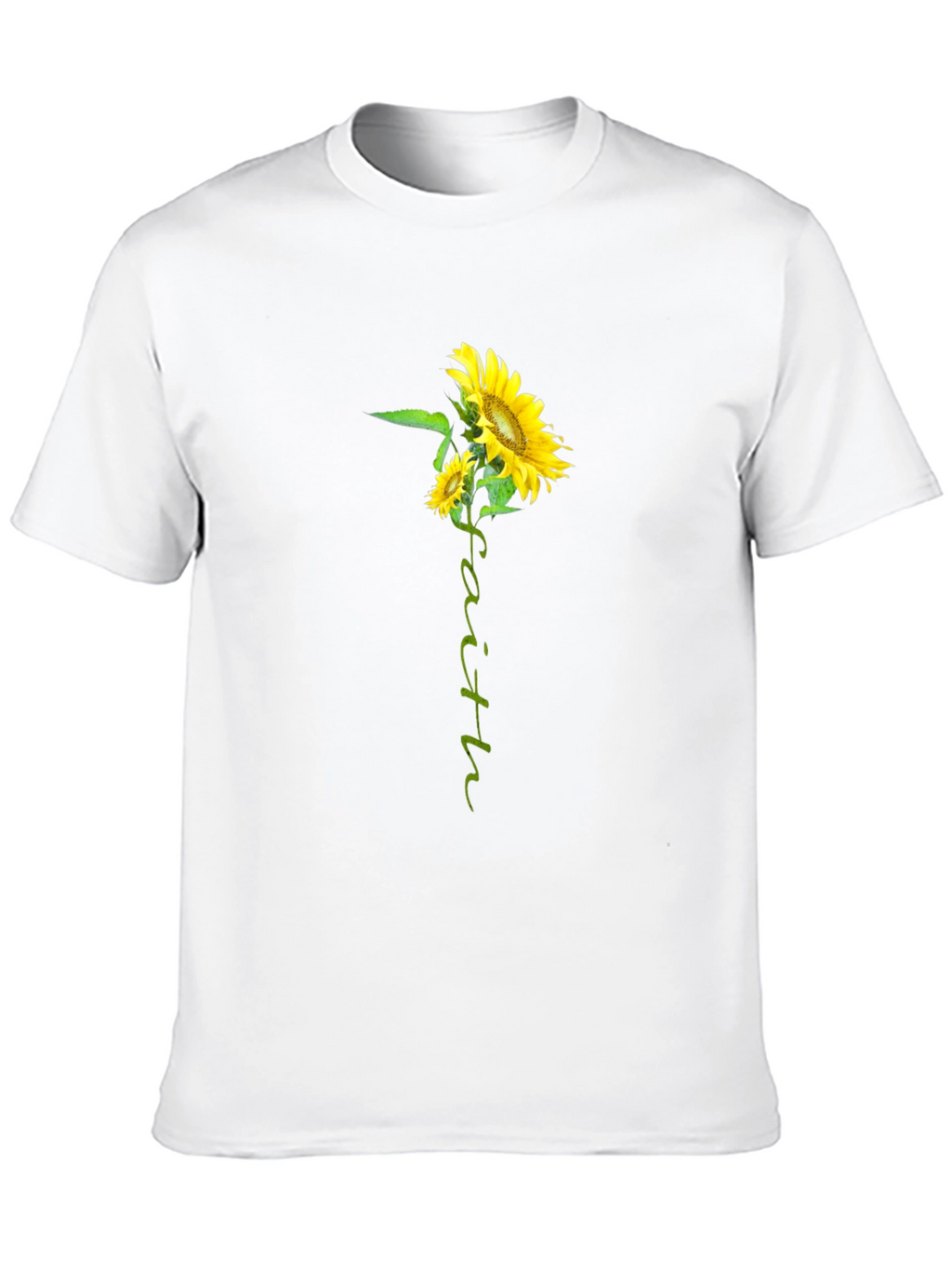 Faith Sunflower Graphic Tee - Black Unisex T-Shirt