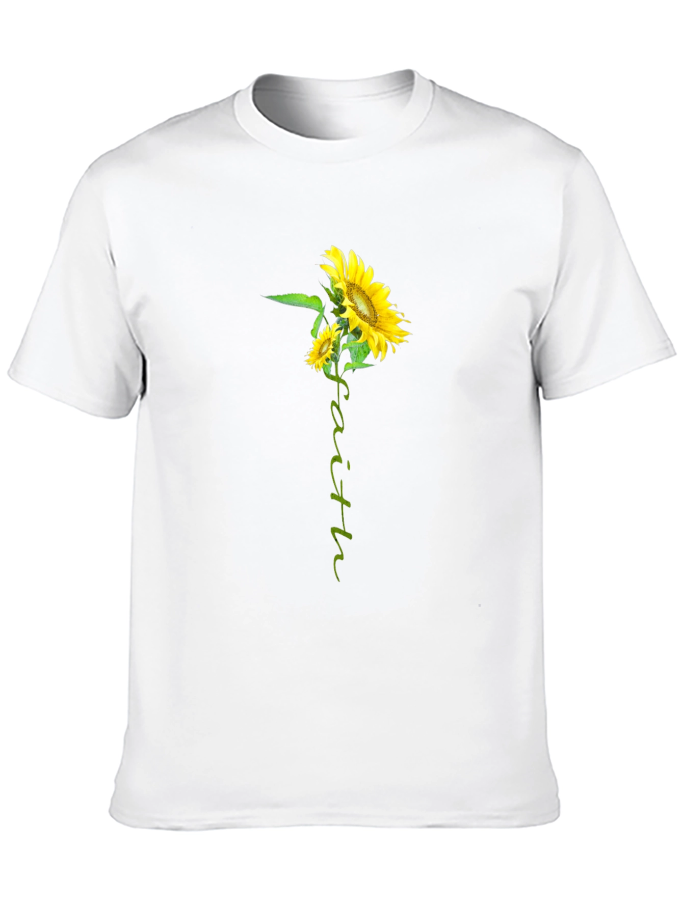 Faith Sunflower Graphic Tee - Black Unisex T-Shirt