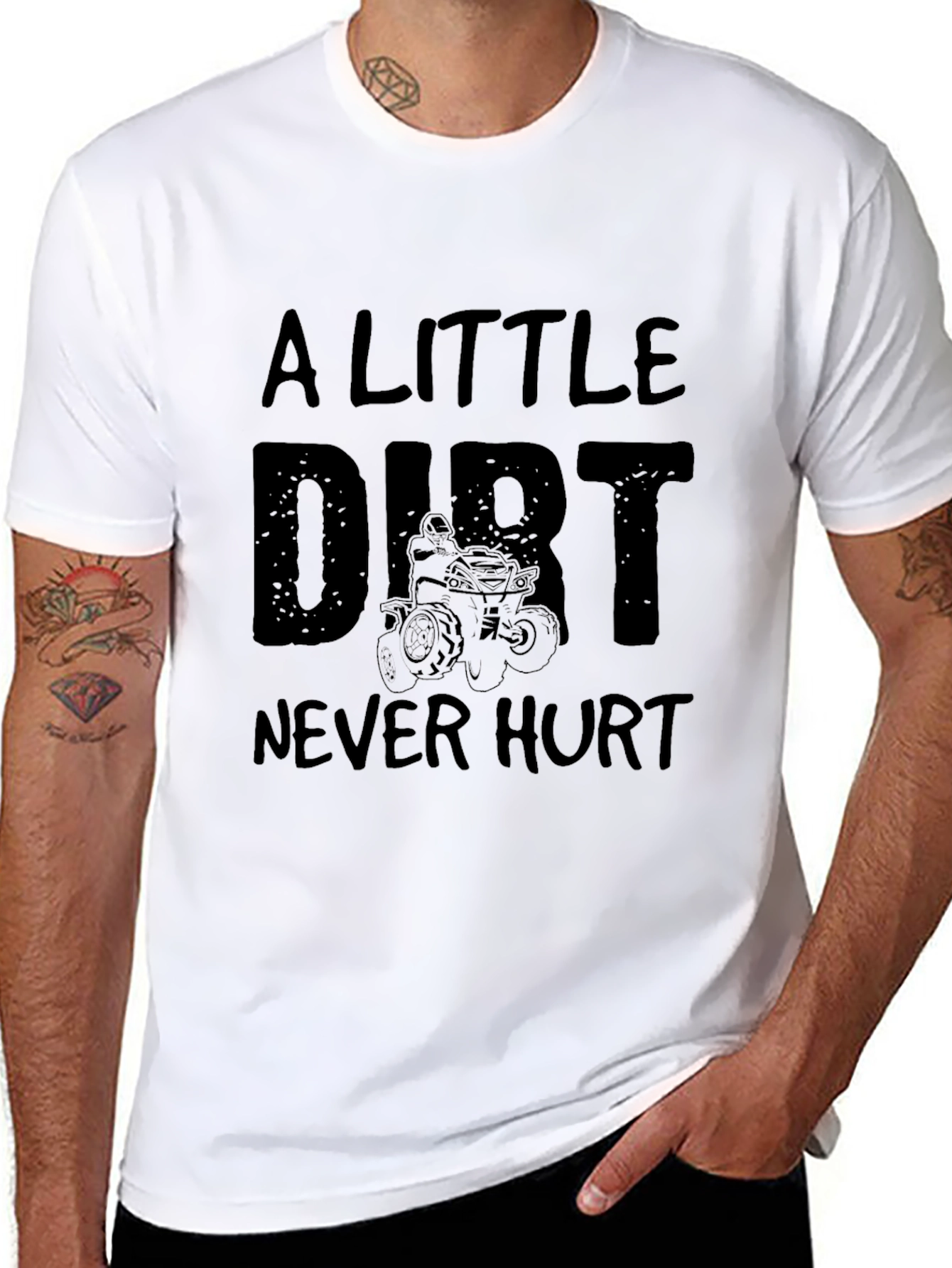 A Little Dirt Never Hurt Black T-Shirt