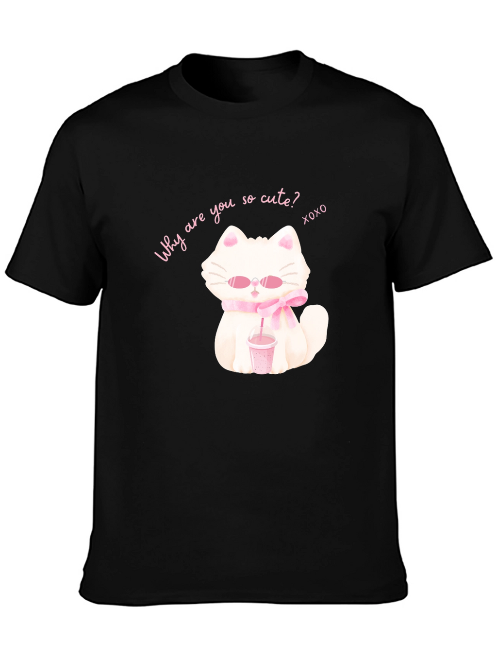 Cute Cartoon Cat T-Shirt
