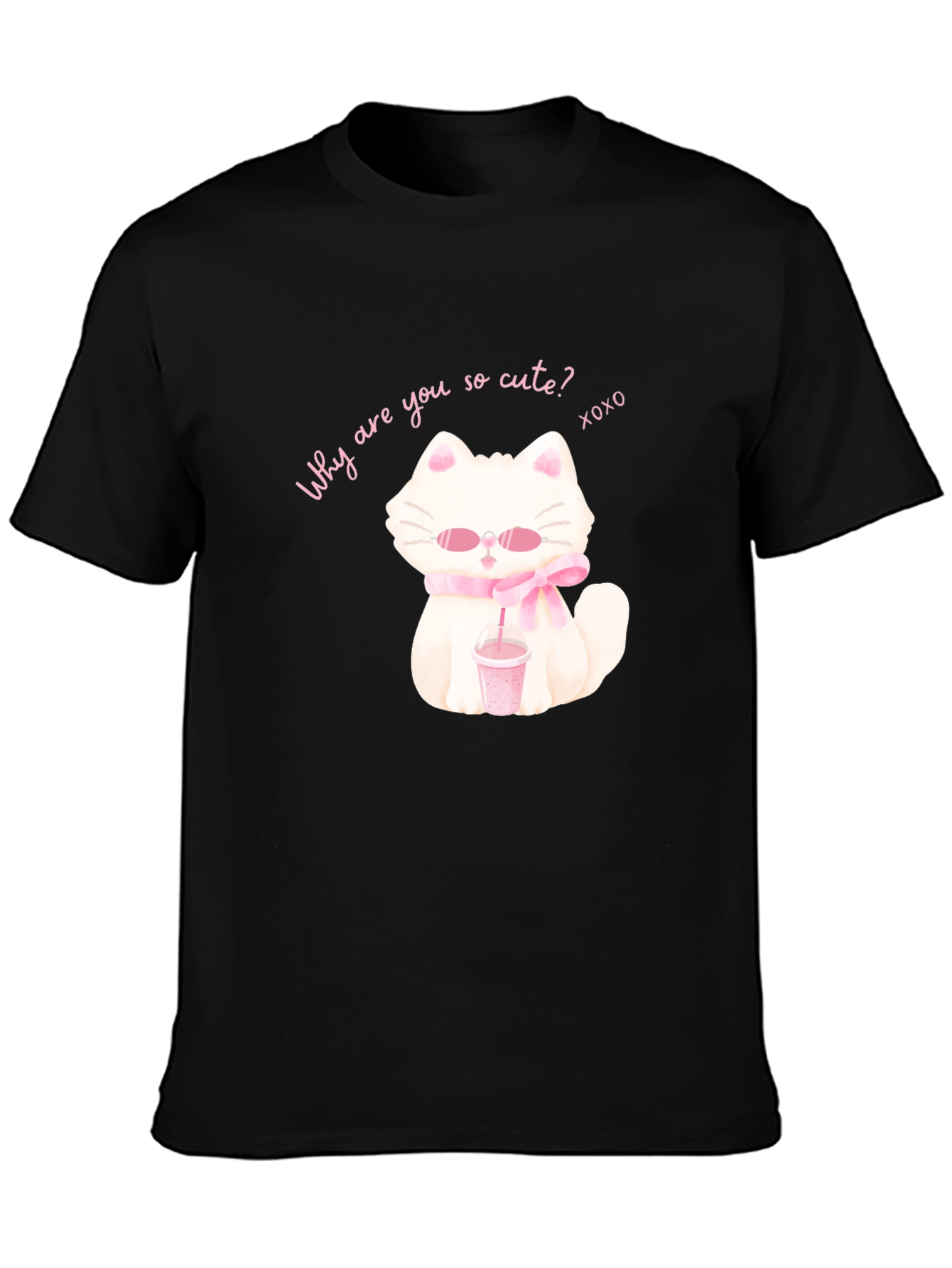 Cute Cartoon Cat T-Shirt